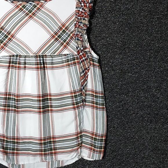 Time and Tru XL 16-18 Sleeveless Ruffles Red, Navy, Black and White - Picture 10 of 12